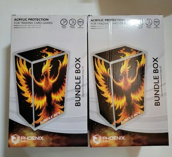 Lot de 2 protection Phoenix acrylique aimanté Display Bundle pokemon