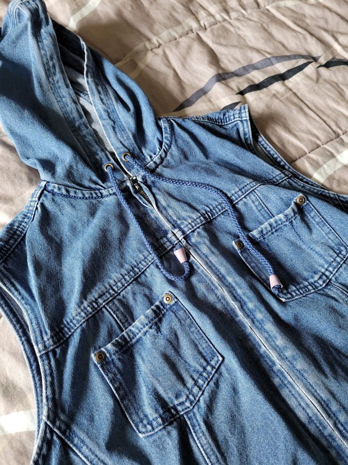 veste en jeans sans manches John baner t46 (10e) - photo numéro 2