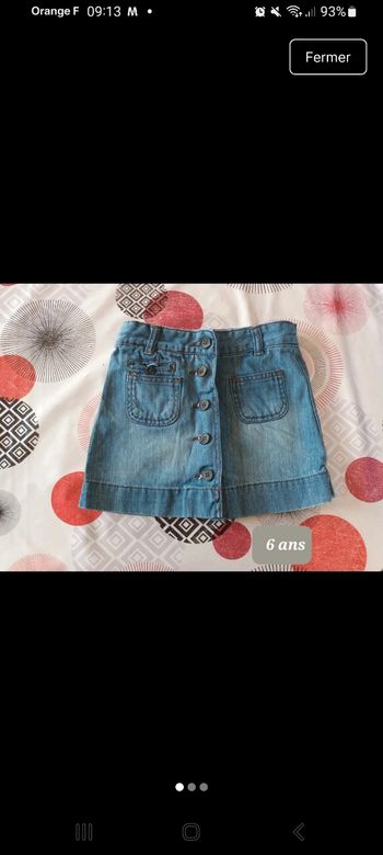Jupe en jeans Okaïdi taille 6 ans