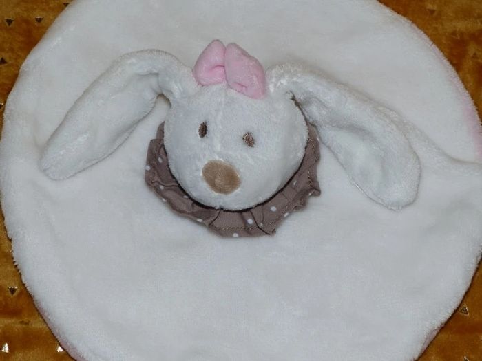 Doudou lapin plat rond orchestra tbe - photo numéro 2