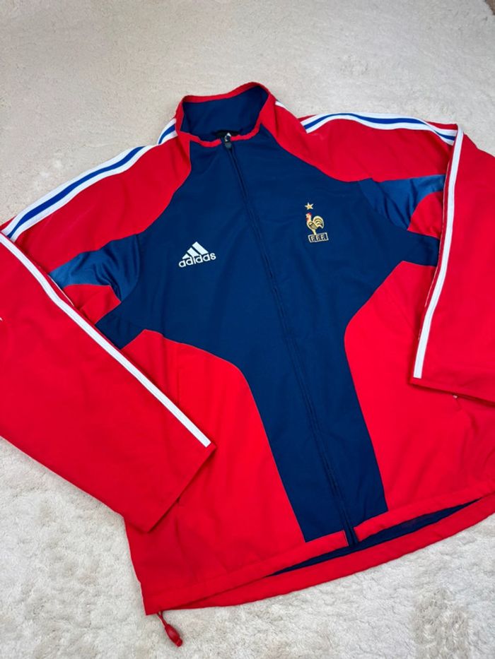 Veste de Survêtement Track Jacket Adidas Vintage Équipe de France Euro 2004 Taille M - photo numéro 2