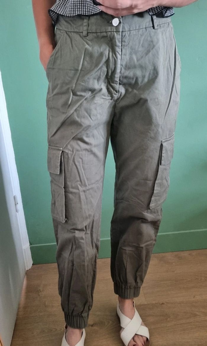 Pantalon cargo kaki