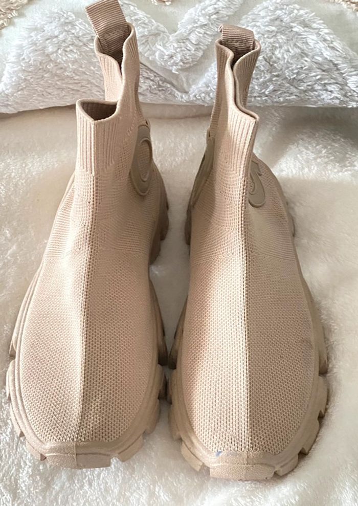 Bottines  Chaussettes Beige Pointure 36 - photo numéro 8