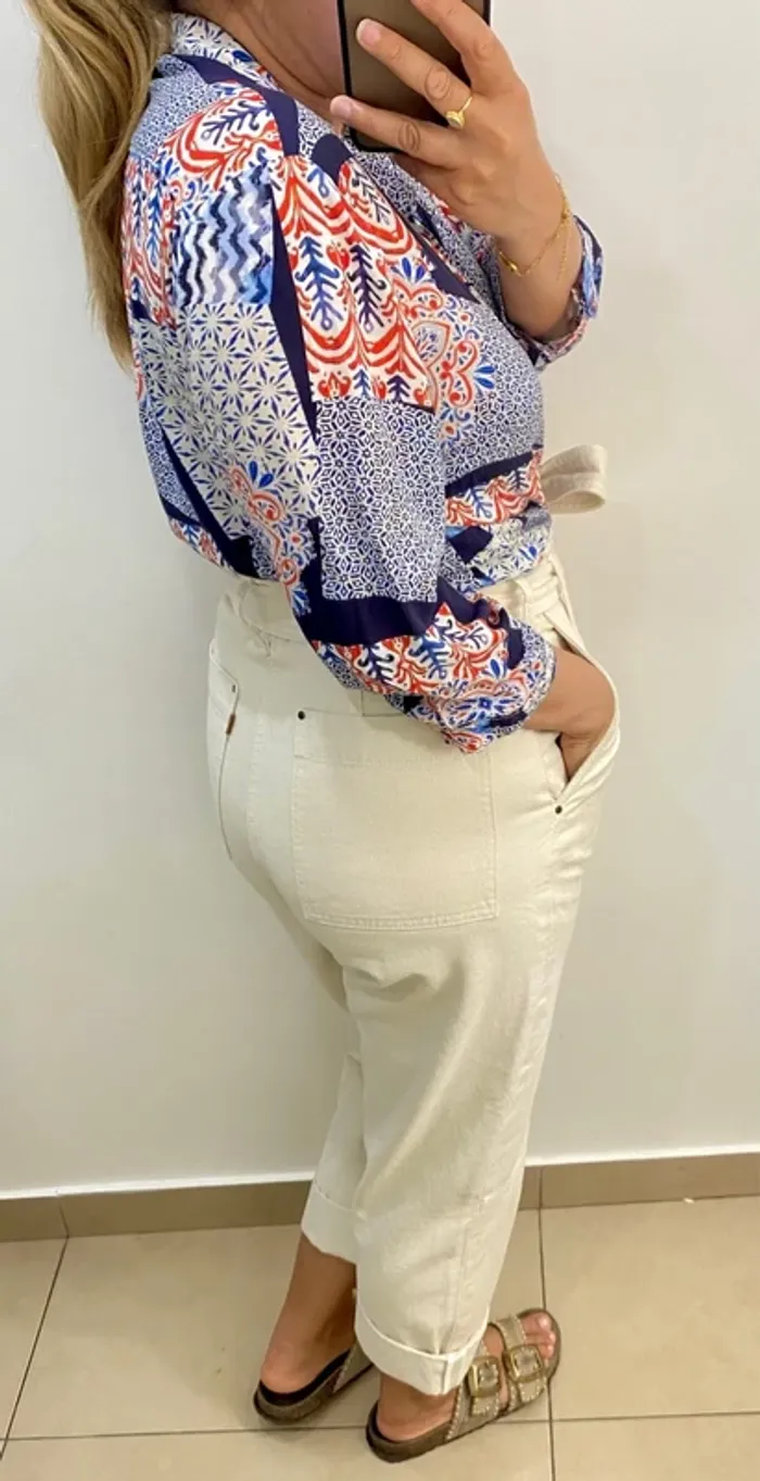 Chemise fluide imprimée taille 42 - photo numéro 6