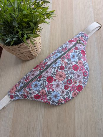 Sac banane femme fleuri