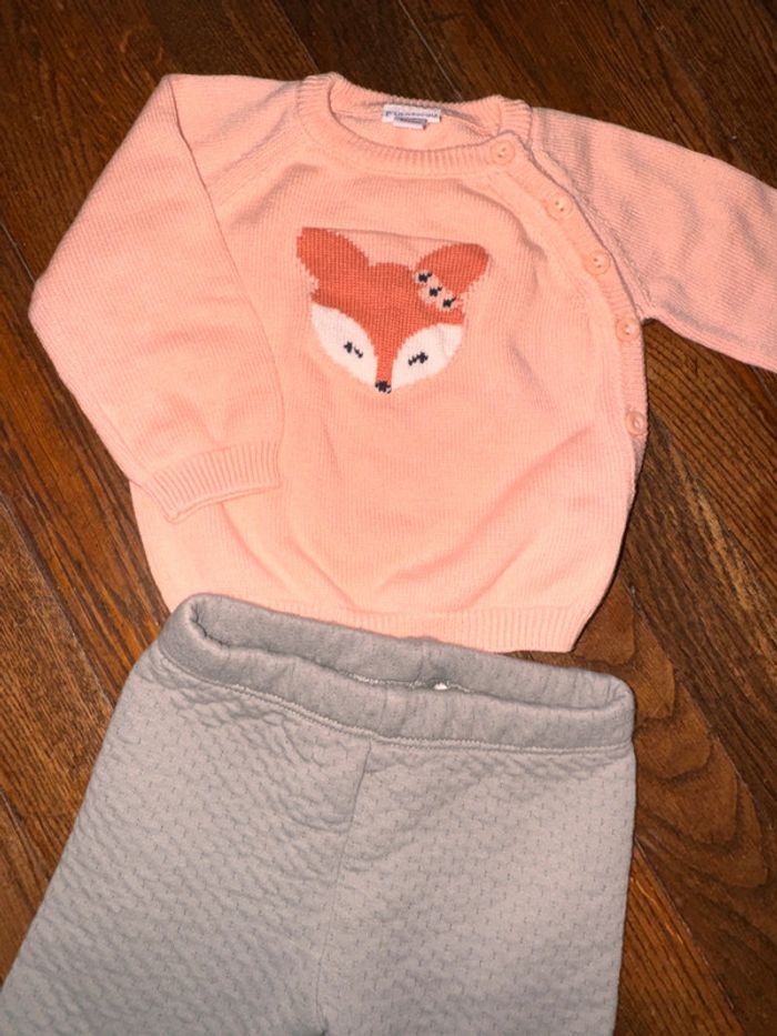 Pull p’tit bisou et bas sergent major 1 mois - photo numéro 2