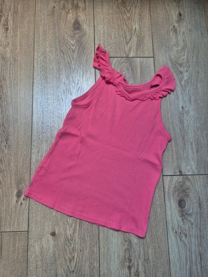 Débardeur okaidi rose 12 ans en parfait état - photo numéro 2