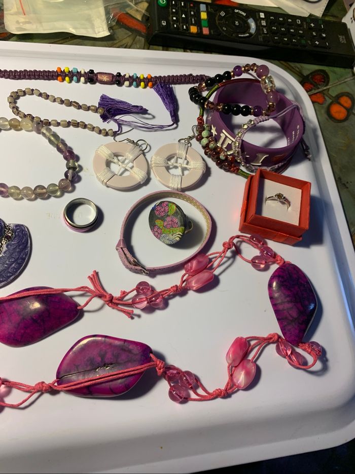 Gros lot bijoux violets ( voir descriptif) - photo numéro 6