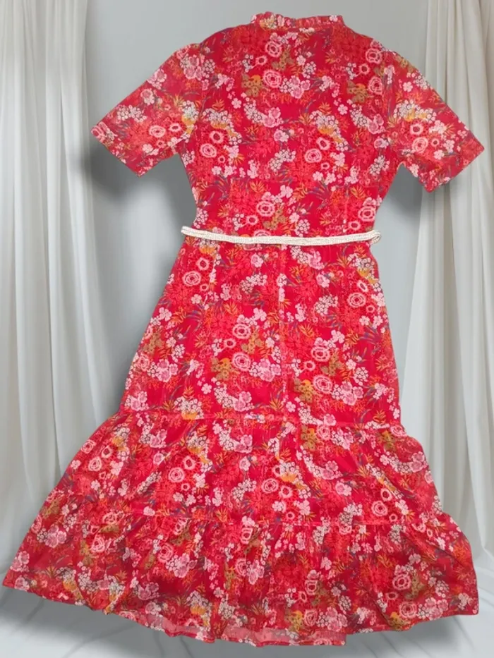 Superbe robe longue fleurie Christine Laure NEUVE - photo numéro 5