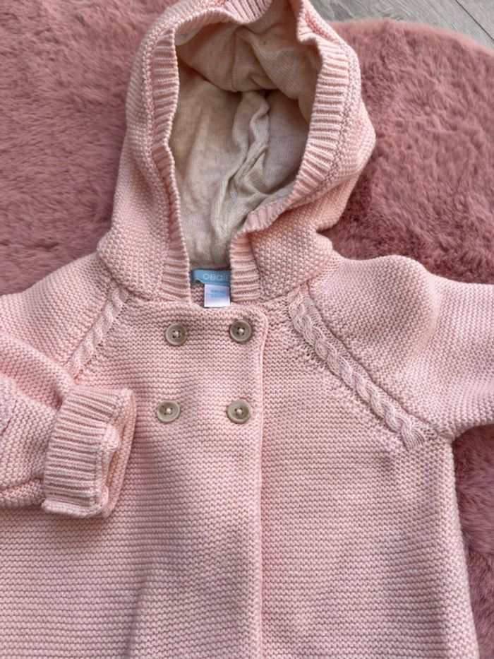 2 gilets rose hiver fourré bébé fille 6 mois - photo numéro 6