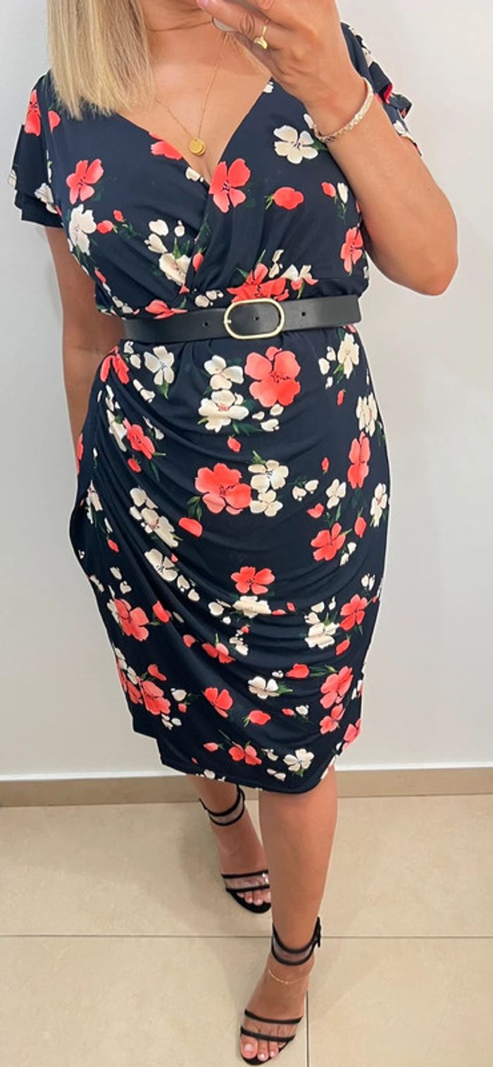 🌺 Robe midi imprimé floral Taille M