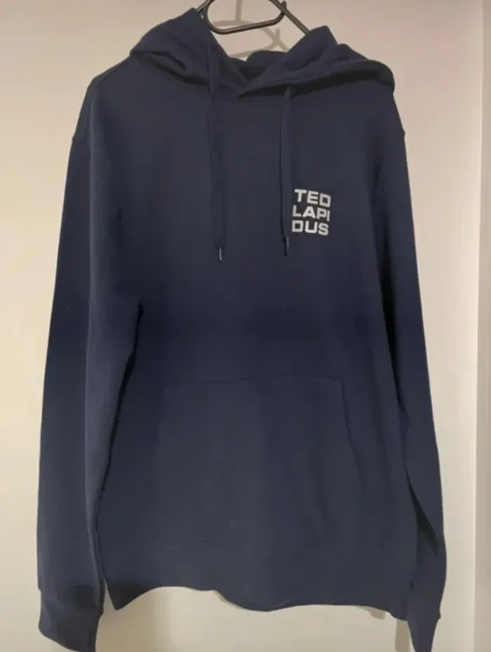 Sweat Ted Lapidus bleu marine capuche - Taille L