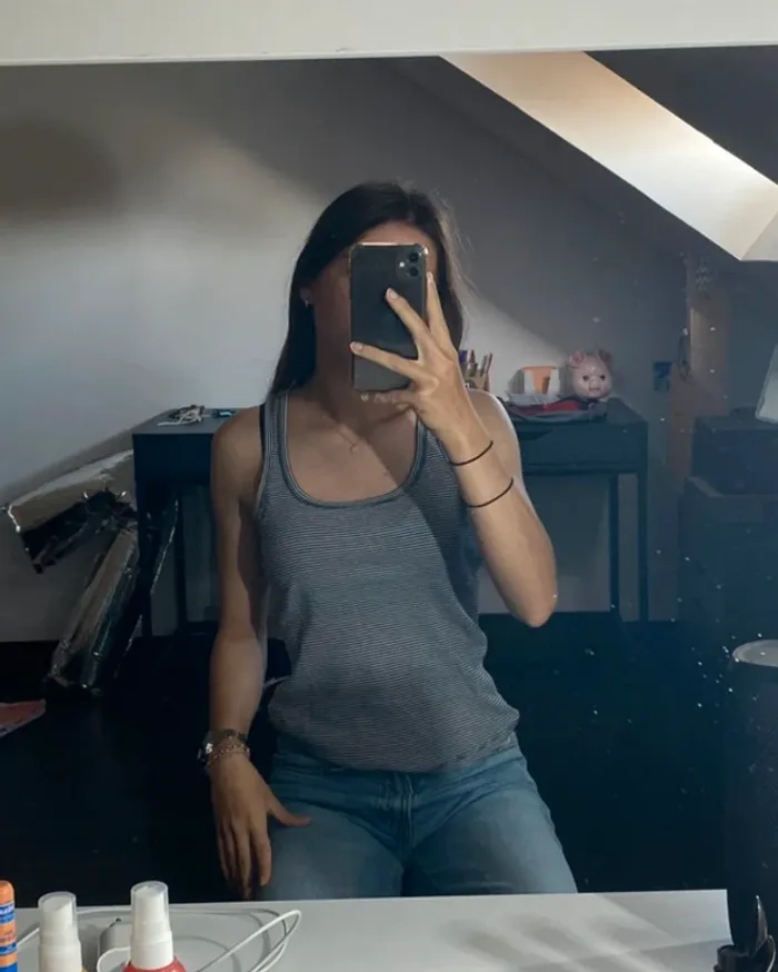 Top à rayure