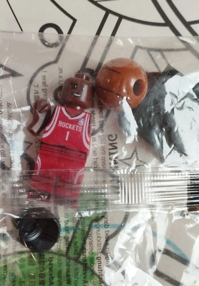 Personnage type Lego basketball NBA neuf T Mac Tracy mc Grady Houston rockets