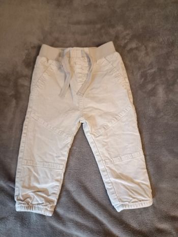Pantalon crème avec doublure chaude