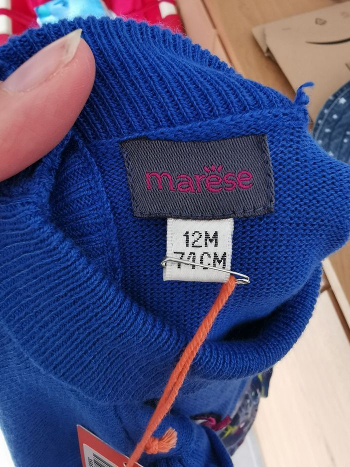 Robe hiver bleu Marese neuve avec étiquette 12 mois - photo numéro 8
