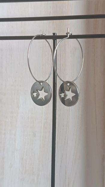 Créoles en acier inoxydable