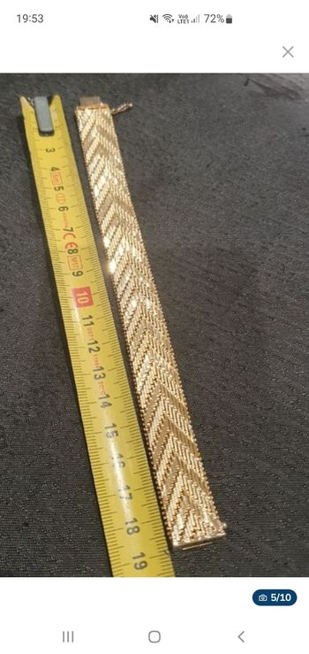 Bracelet des années 1970, plaqué or
