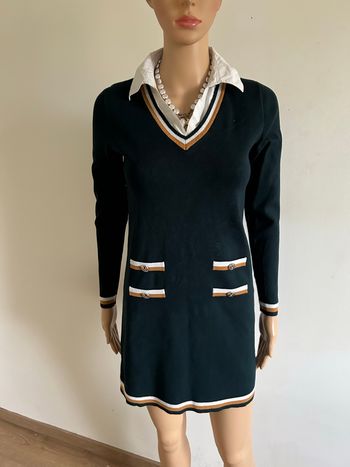 Robe pull verte foncée à manches longues Morgan taille 36 TBE