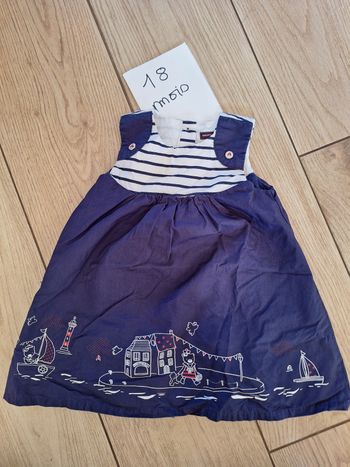 Robe été 18 mois fille marin