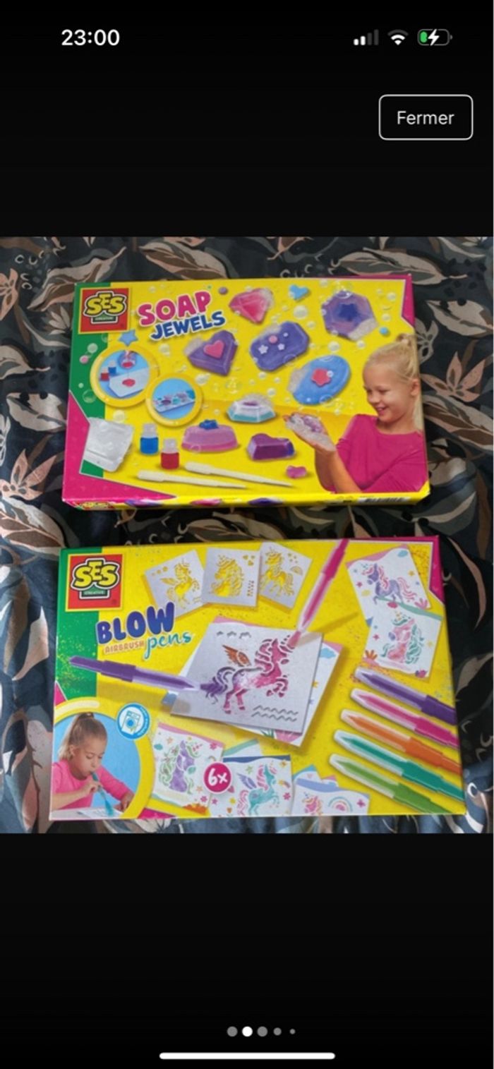 Lot de 3 activités créatives de la marque SES creative - photo numéro 2