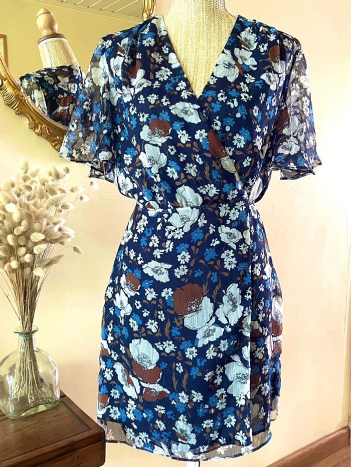 Robe Évasée avec Motif Floral - mango - Taille L - photo numéro 3