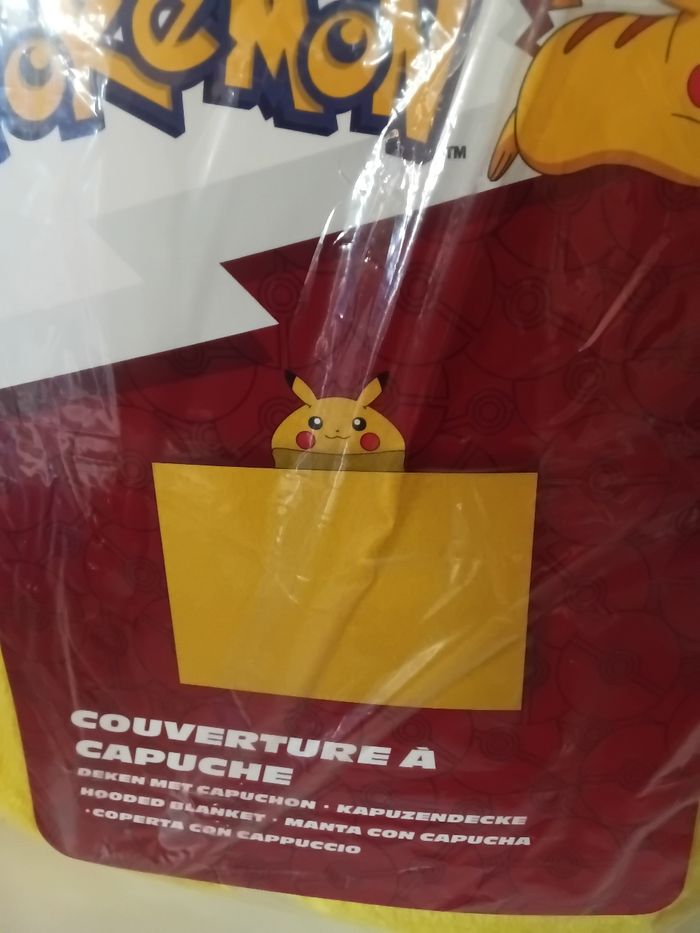 Pokemon pikachu plaid à capuche - photo numéro 2