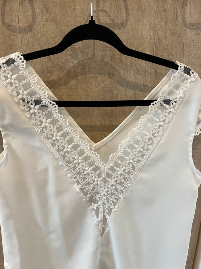Débardeur SHEIN blanc dentelle - photo numéro 4