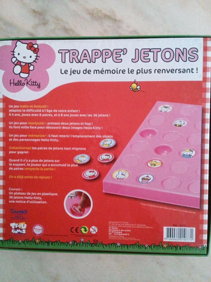 Jeu trappe ' jetons Hello Kitty - photo numéro 4