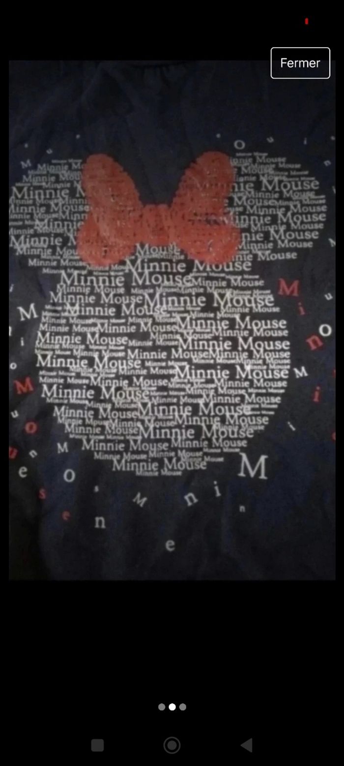 Pull marine manches longues doublé polaire Disney Minnie taille 38 neuf 8€ - photo numéro 2