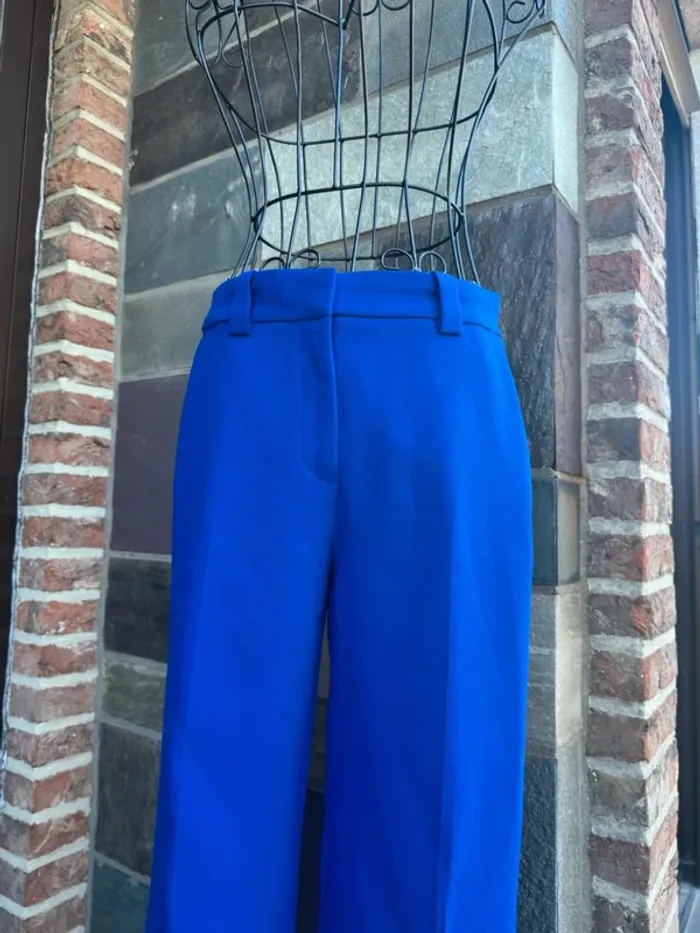 Pantalon costume bleu Zara Taille XS / 34 - photo numéro 4