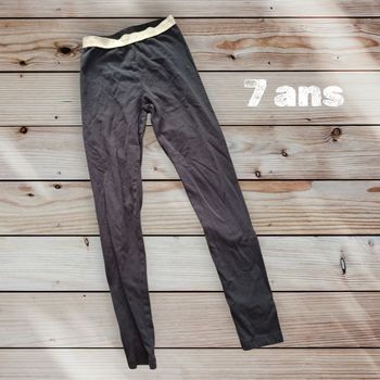 Legging Basics fille ceinture irisée - noir