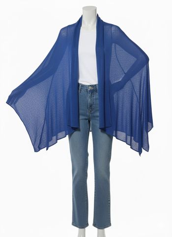 Cardigan Léger Bleu Royal "Kolor de Luna Ibiza" - Parfait pour l'Été !