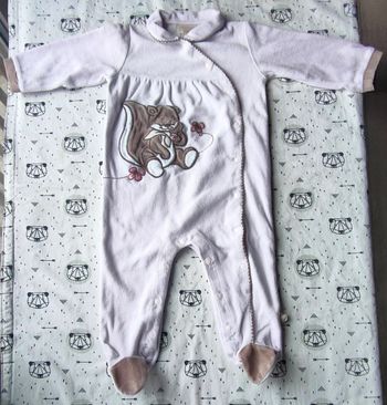 Pyjama en velours taille 12 mois/ 1 ans