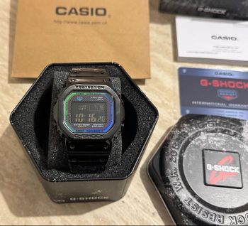  G-Shock GMW -B5000W  Noir /Multicolors– Neuve – Boîte & sac