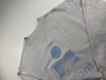 Pull Sweat Isabel marant col roulé montant gris bleu Femme - Taille 34 XS