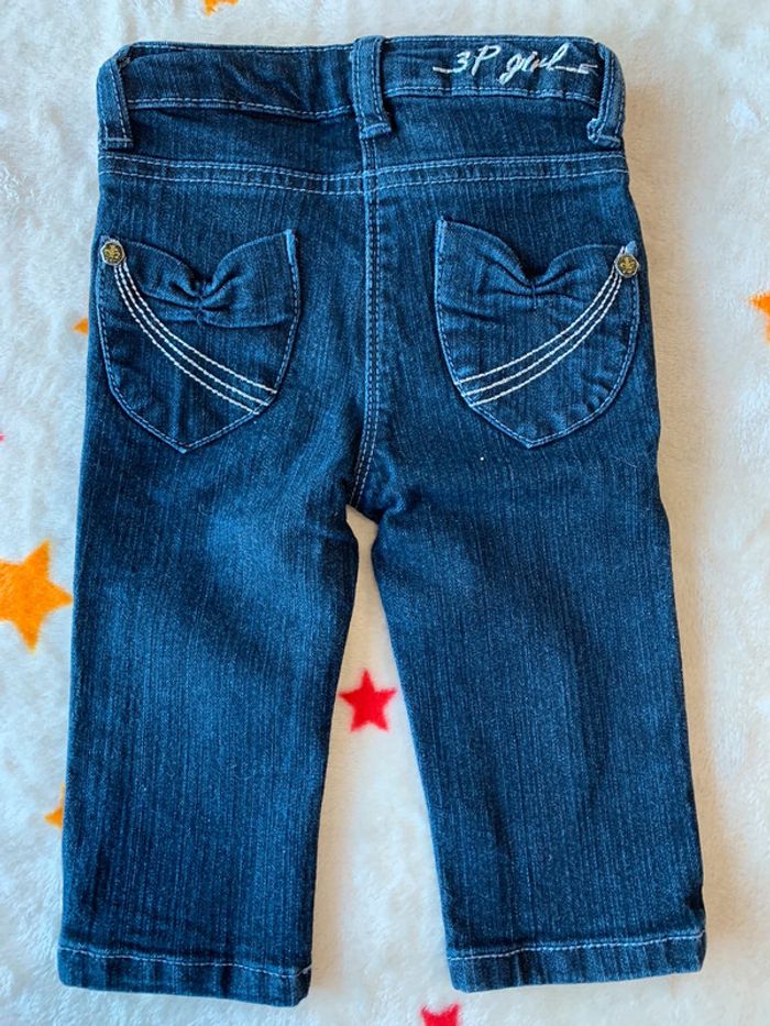 Ensemble Tee-shirt Grain de Blé Jeans 3 Pommes Bleu & Bleu Marine 6M - photo numéro 12