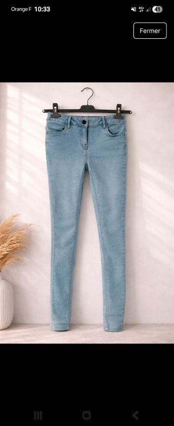 Joli jean slim fille 