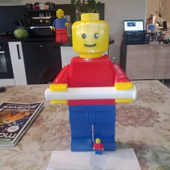 porte papier toilette 33cm style lego 