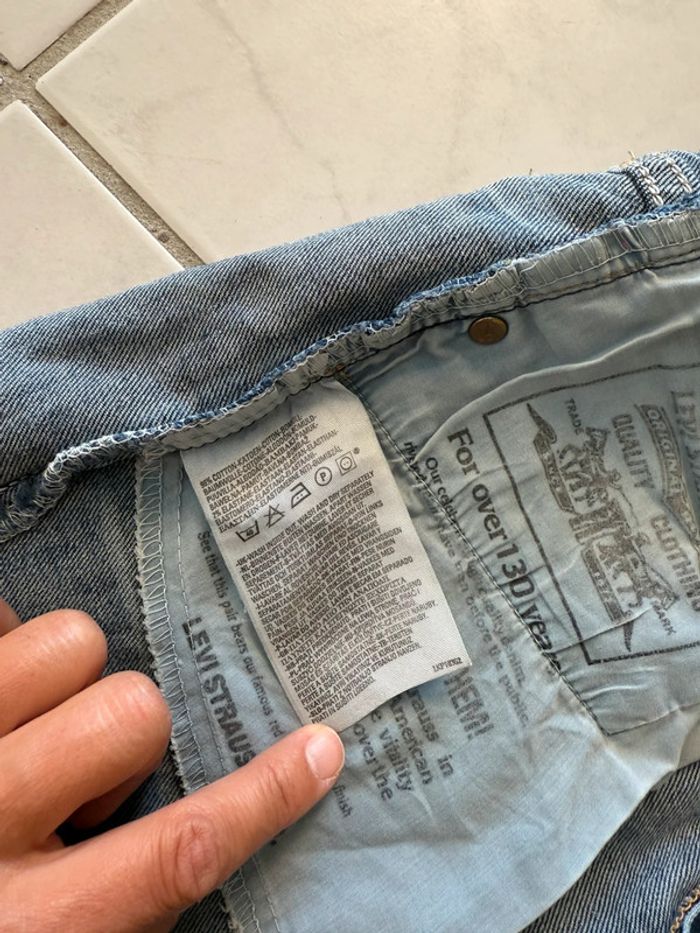 Short en jean denim Levis vintage USA style taille 36 très bon état - photo numéro 13