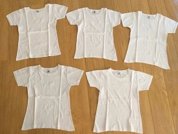 Lot de 5 maillots de corps à MC en 10 ans