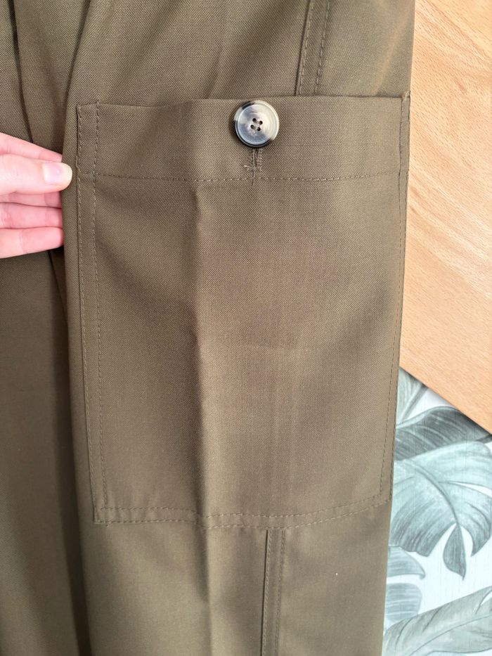 Pantalon cargo kaki Zara - photo numéro 3