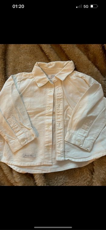 Chemise jacadi blanche