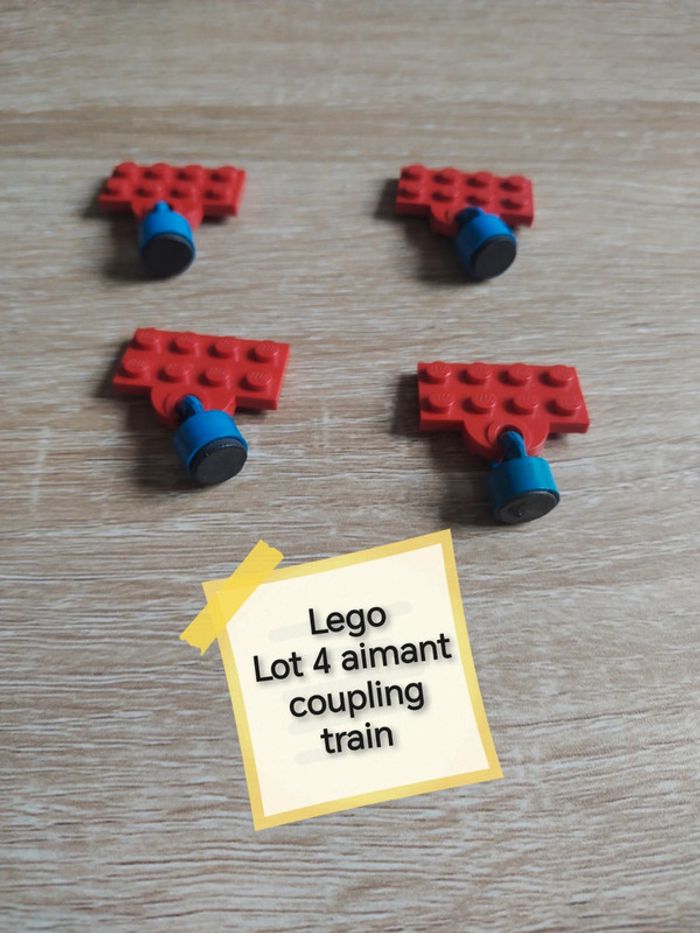 Lego train lot 4 aimants coupling