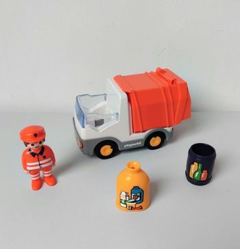 PLAYMOBIL 123 Camion Poubelles Tri 6774 Complet ♻️