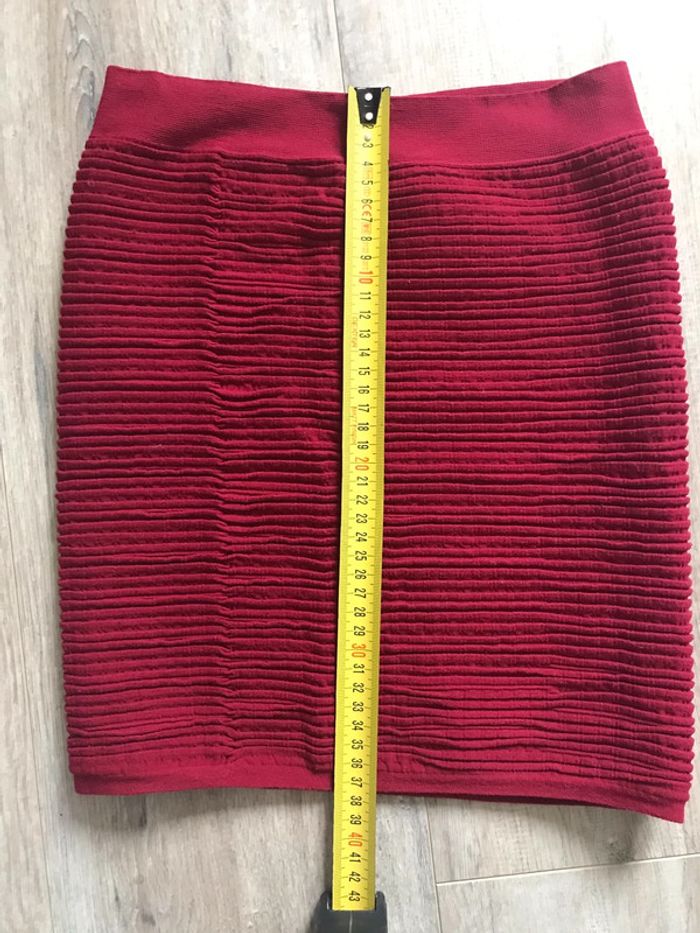 Jupe bordeaux extensible - photo numéro 4
