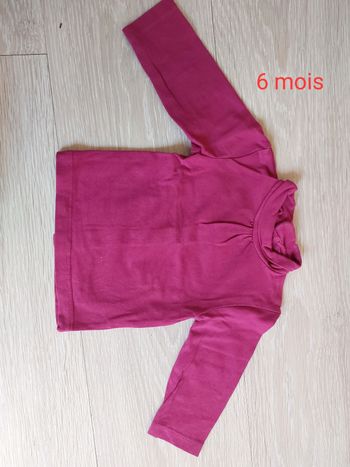 Sous pull rose foncé