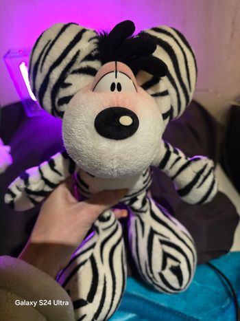 Peluche zèbre diddl rare