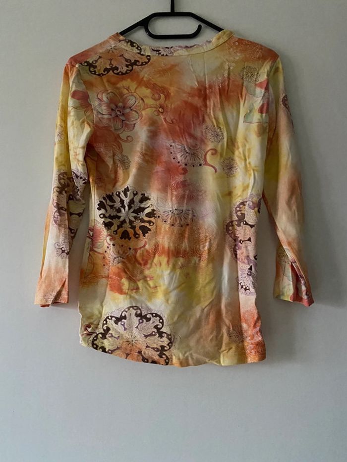 T-shirt manches 3/4 Marine d’cœur Taille 3 - photo numéro 2