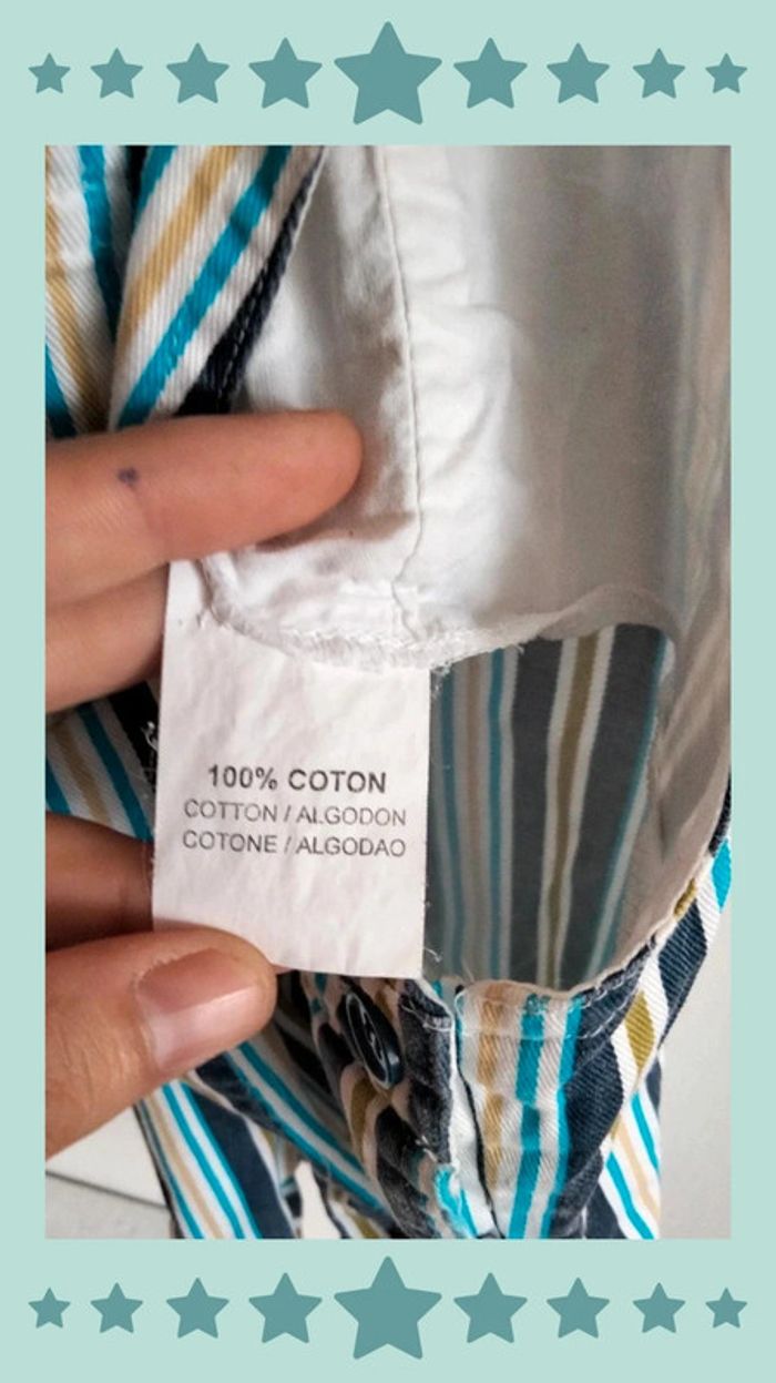 🍄 Salopette short rayée 18 mois - photo numéro 9